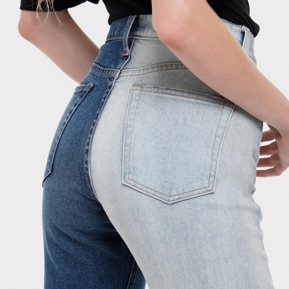 Alice + Olivia Amazing 2 tone high rise jeans 24 - Picture 5 of 15